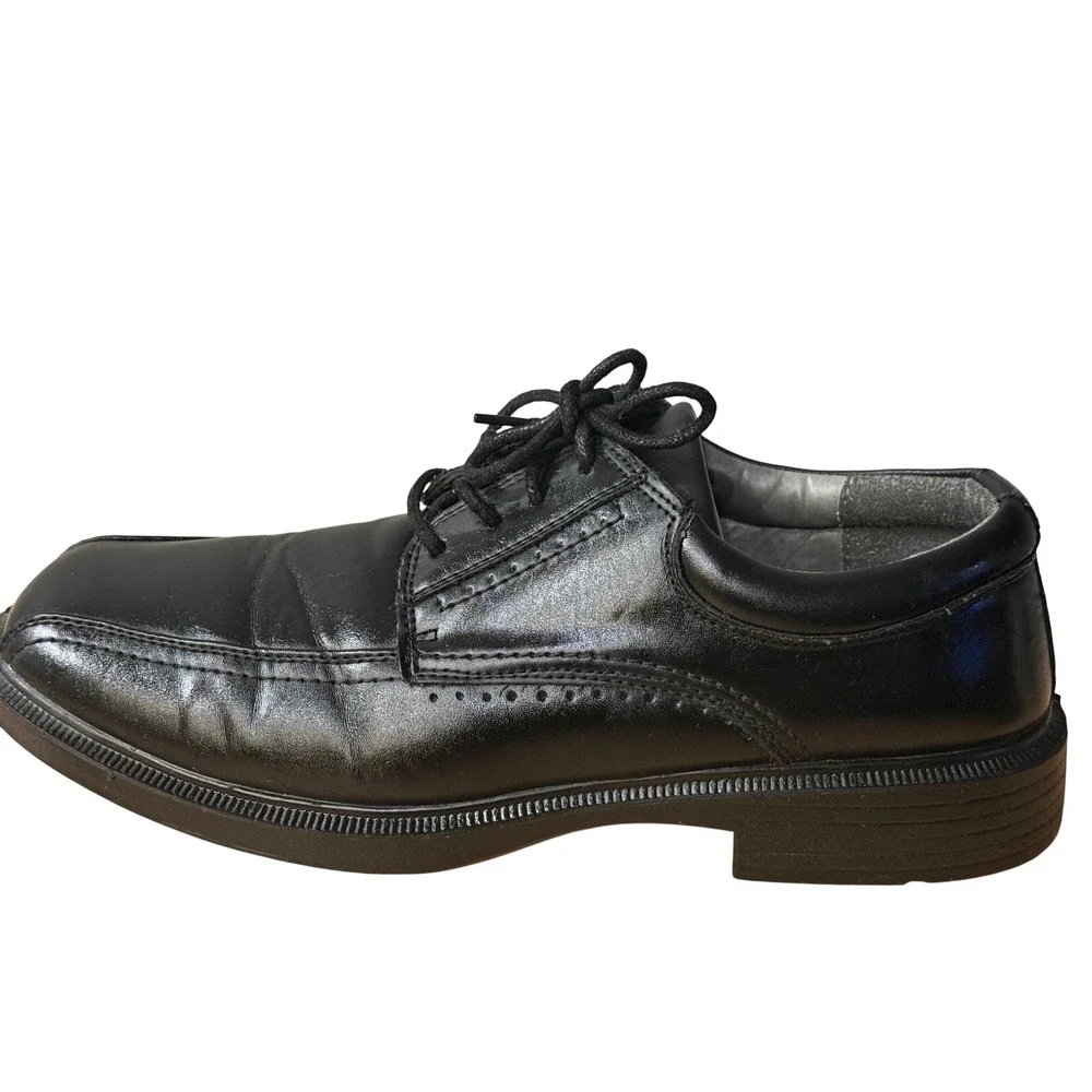 Deer Stags 902‎ Mens Black Leather Dress Shoes  Size 11M Williamsburg